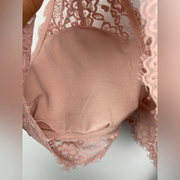 Intimately Free People Blue Striped Tank & Aerie Pink Lace Bralette Bundle - Picture 9 of 12